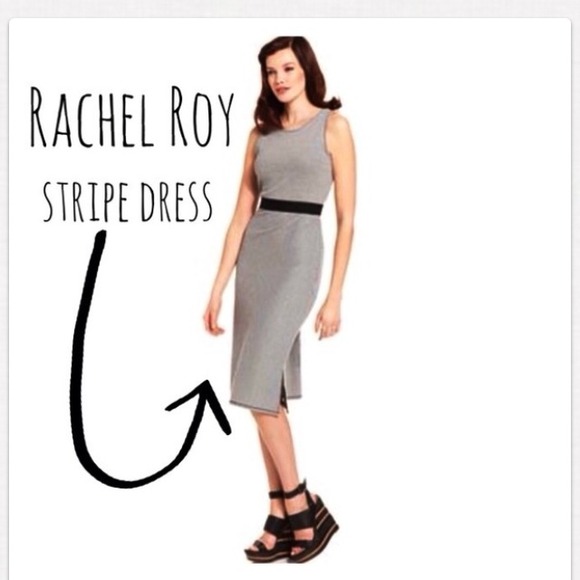 Rachel Roy striped bodycon dress