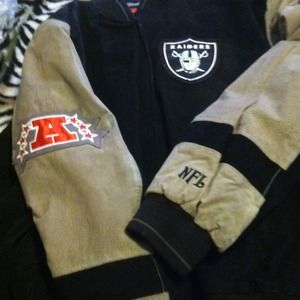 NFL Raiders suede jacket