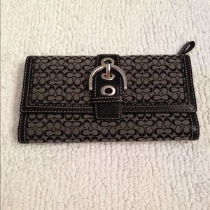 Classic black Coach wallet