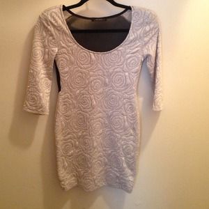 Size Medium Sexy Chic Floral Mesh Back Dress