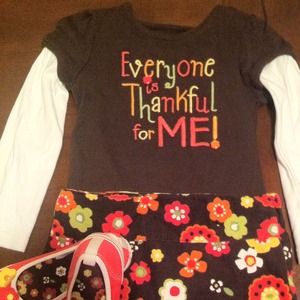 Thanksgiving Double Sleeved Tee