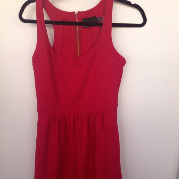 Sold!!Cynthia rowley red racerback dress