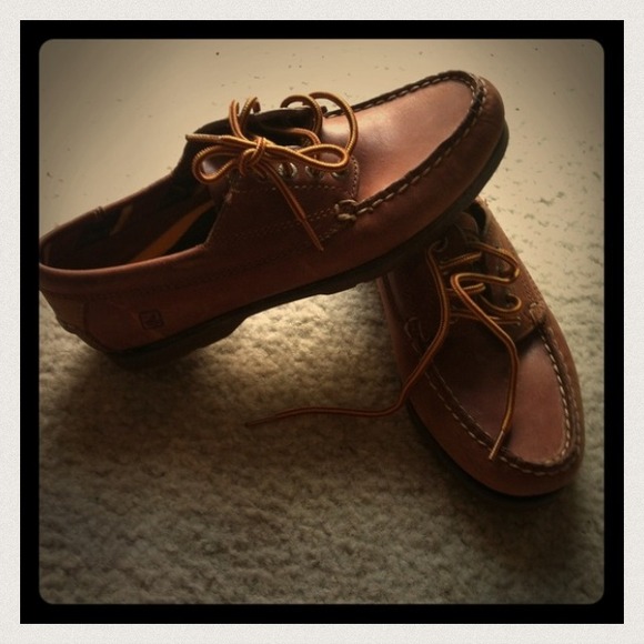 Sperry top sider leather