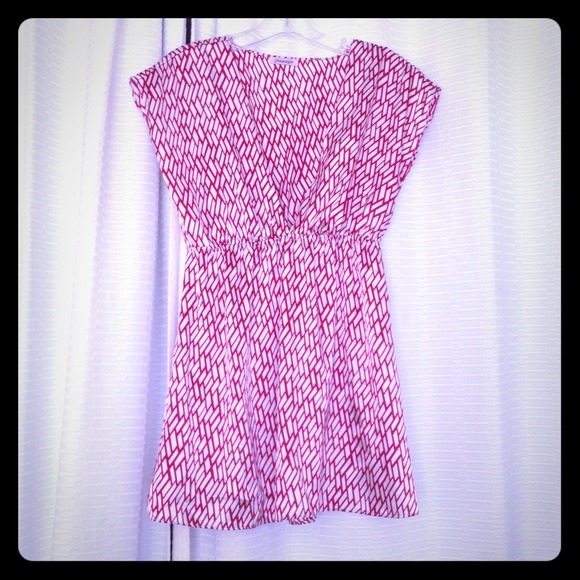 Sexy low plunge v neck tunic