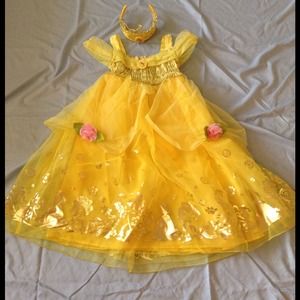 Disney Brand Belle Costume with Crown
