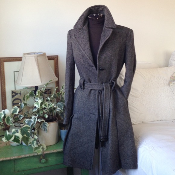 DKNY Wool Very Flattering Tweed Coat!