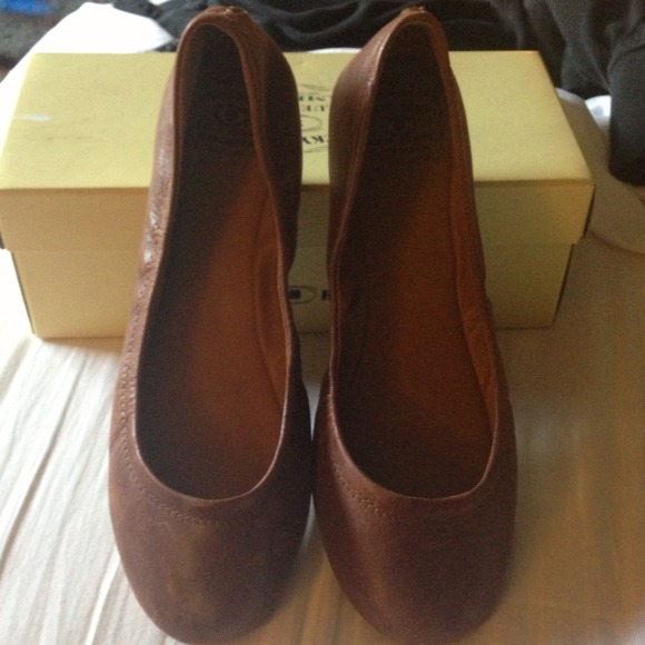 Lucky Brand Brown Leather Flats