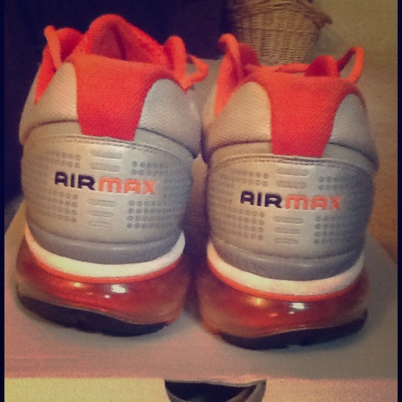 Orange, white, gray Air Max