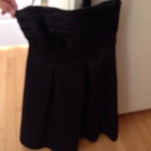 Black satin Aline dress