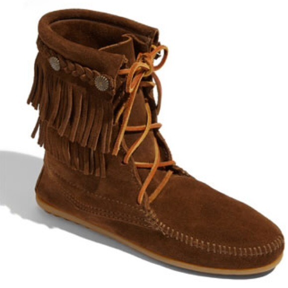 Minnetonka Double Fringe Tramper Boot