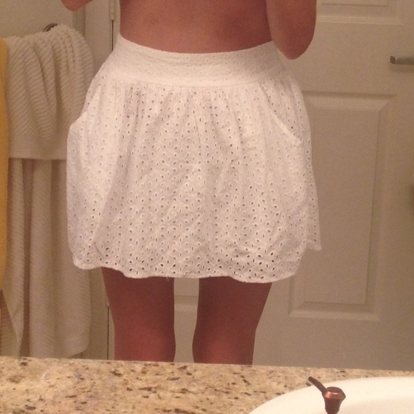 White skirt