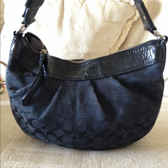 Coach Bags Black Medium Sized Purse Poshmark
