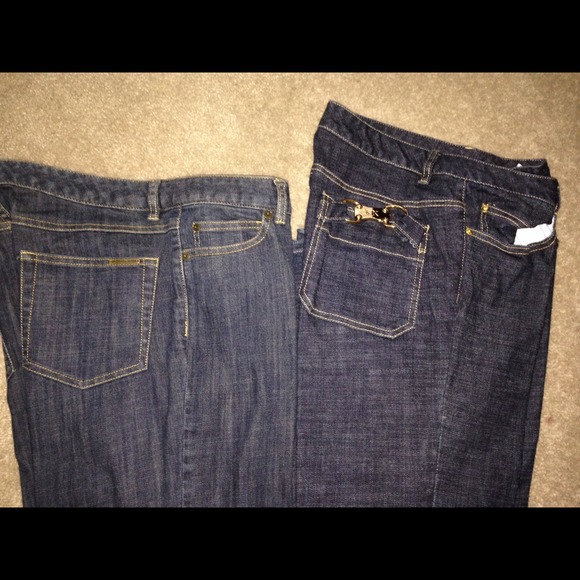 2 pair of Micheal Kors blue jeans.