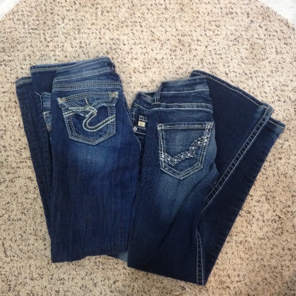 REDUCED Big star & silver jeans