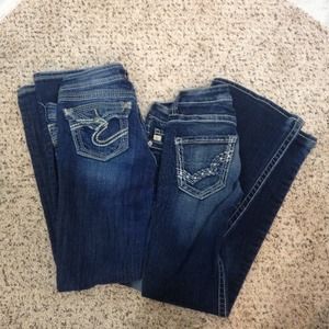 REDUCED Big star & silver jeans