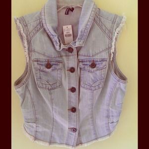 Light denim vest