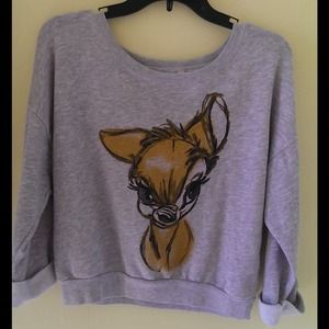 Disney Bambi crop sweater