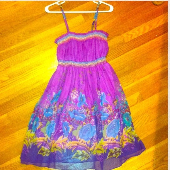 Beautiful Colorful Floral Summer Dress