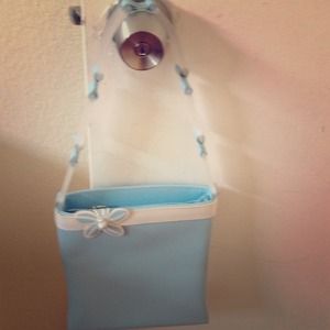 Light blue color handbag