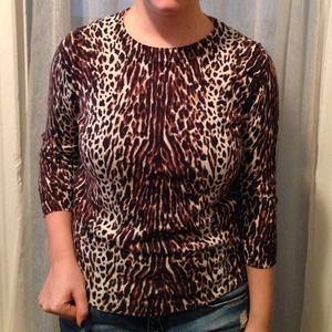 JCREW Leopard Sweater