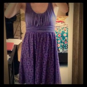 Purple dress with lace!