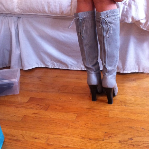 BCBG Gray Fall Boots - Picture 2 of 4