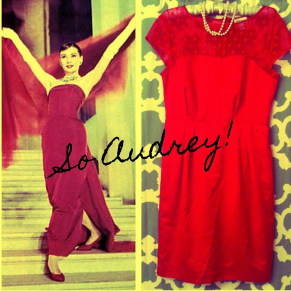 ❌SOLD! Kate Young 4 Target Red Cap-sleeve Dress
