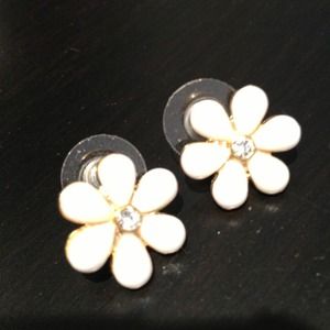 Anthropologie Flower Stud Earrings