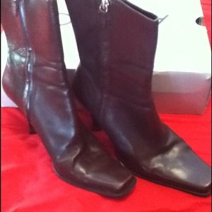 Dark brown Aldo boots.