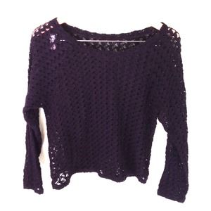 Black American Apparel Crochet Lace Jumper