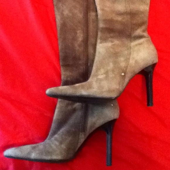 Tall Brown suede Enzo boots