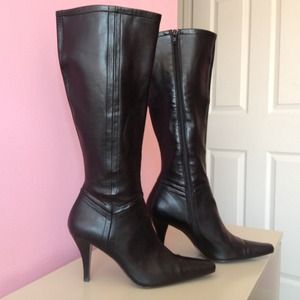 🚨 REDUCED 📢 ALFANI black tall high heel boots👢