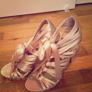 Cream laced High Heels