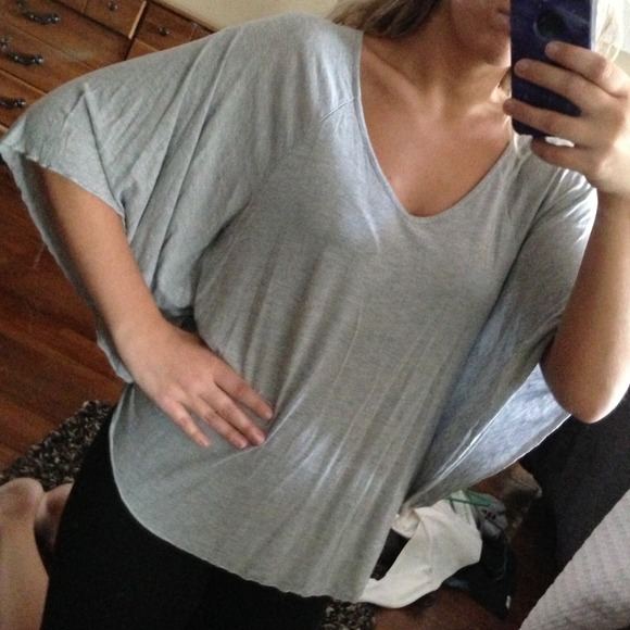 Forever 21 grey winged top