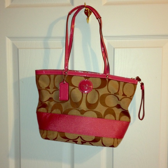 Pink authentic Coach purse