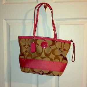 Pink authentic Coach purse