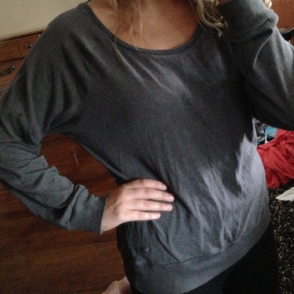 Victoria secret pink oversize brown longsleeve tee