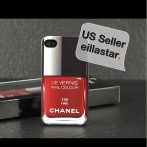 💋Red Chanel led vernis Iphone5 case❤️