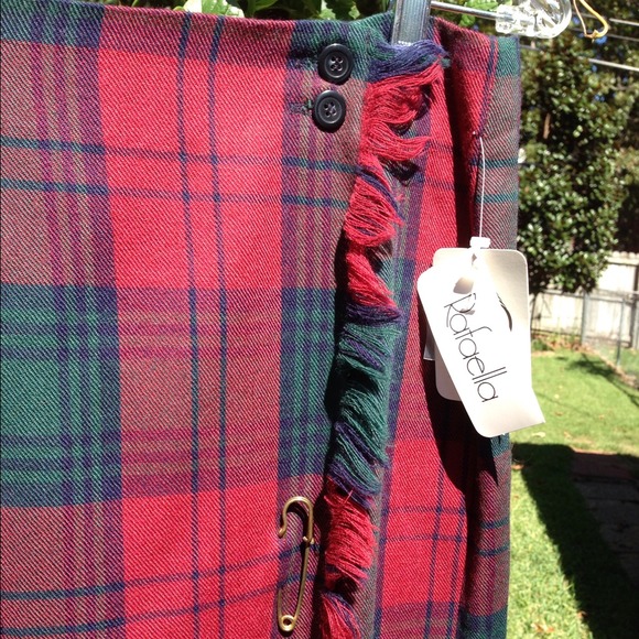 BNWT Rafaella Plaid Wool Skirt - Picture 2 of 3