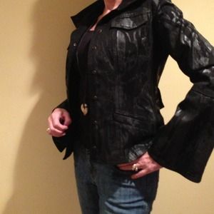 European fab Jacket black on black