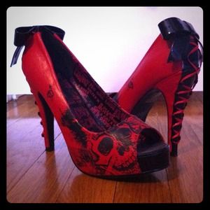 American Nightmare Heels in Red