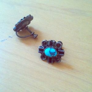 Sterling silver and turquoise earrings