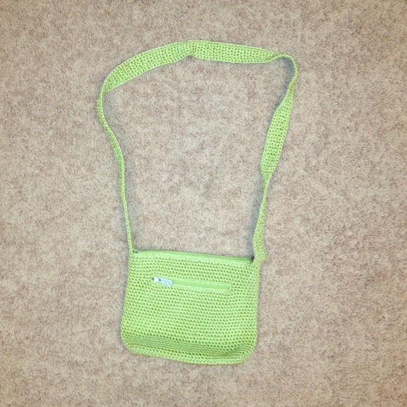 💰Lime Green Woven Sak Purse