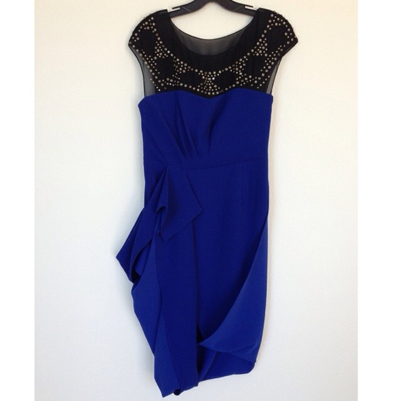 BCBGMaxAzria Dresses & Skirts - NWT: BCBG Lenis Sapphire Blue Cocktail Dress