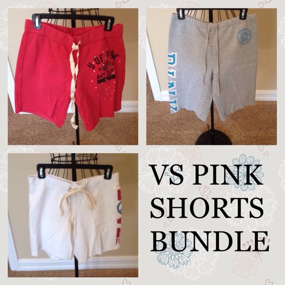 3 Pairs of VS Pink Shorts