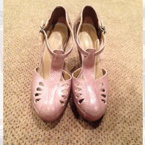 Mauve wedges from Anthropologie