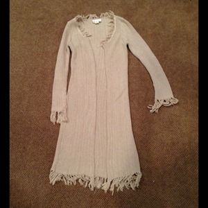Knit longline sweater
