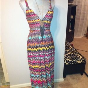 BCBG Chevron Maxi