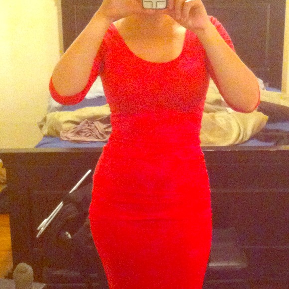 Brand New Hot Pink Bodycon Dress