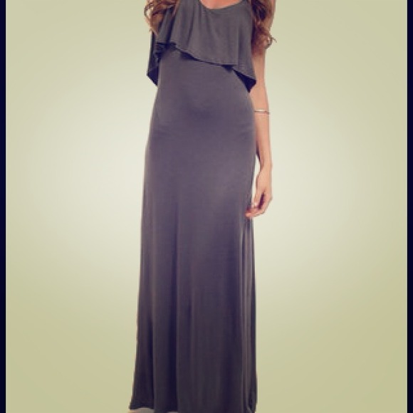 Charcoal Maxi Dress Size M